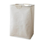 LuxeFold Hamper – Elegant Cotton-Linen Laundry Organiser