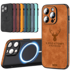 Luxurious leather iPhone case with shock protection