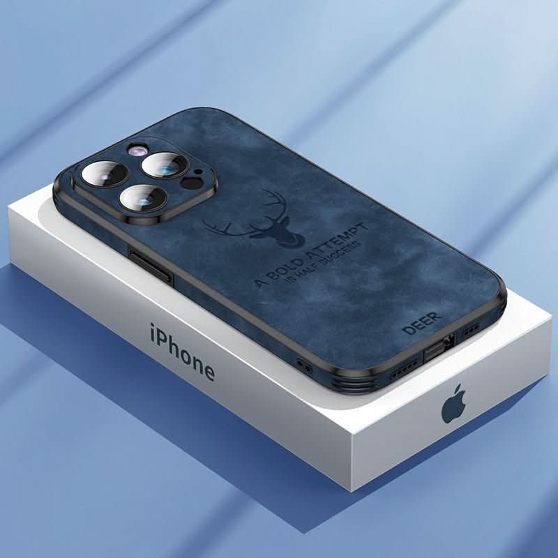 Luxurious leather iPhone case with shock protection