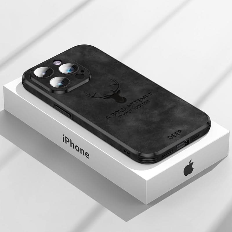 Luxurious leather iPhone case with shock protection