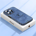 Luxurious leather iPhone case with shock protection