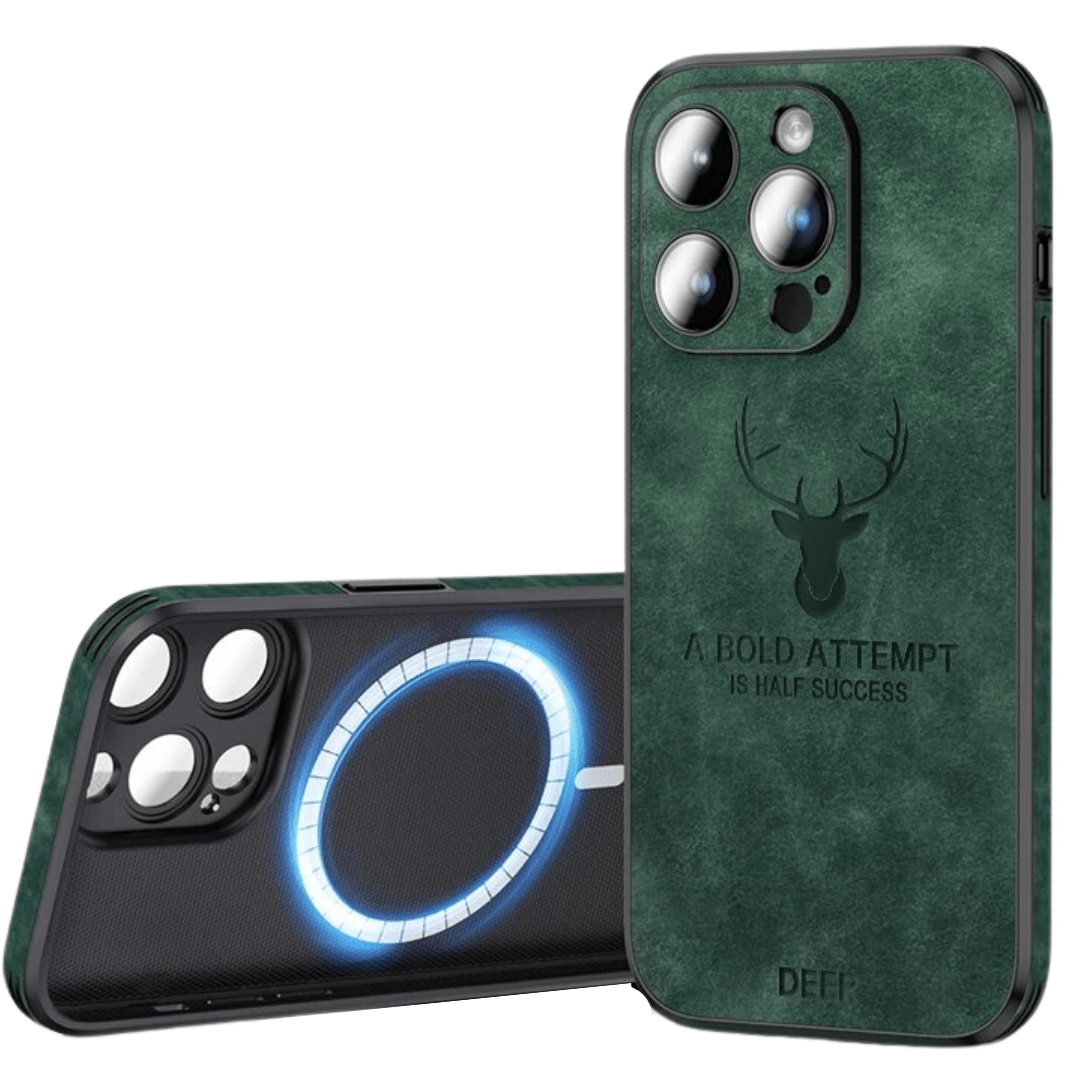 Luxurious leather iPhone case with shock protection