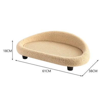 Luxury Cat Bed with Sisal Scratching Surface – CozyCat Retreat