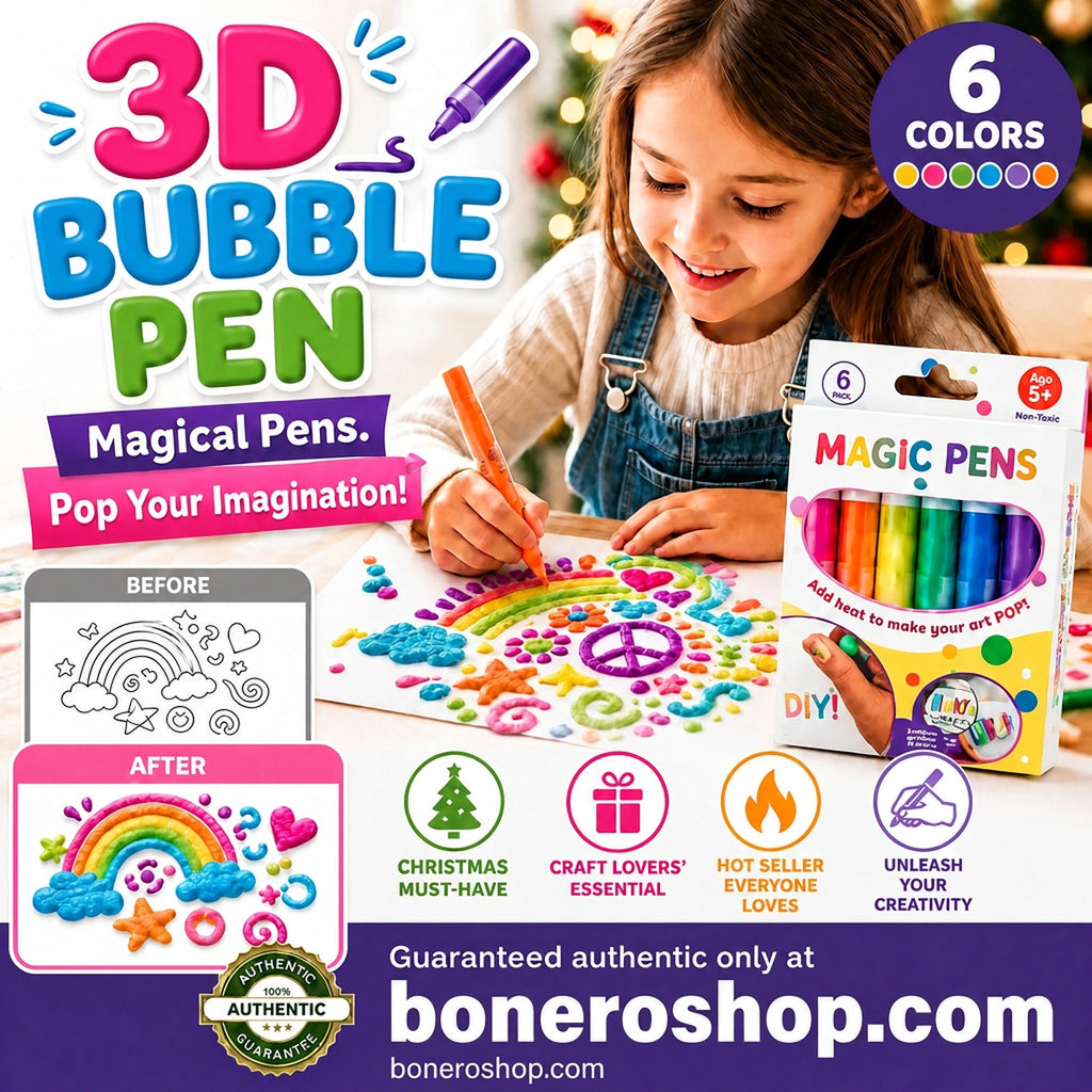 Magic Pen – Draw 3D with one stroke!DIY Bubble Magic Drawing Pens