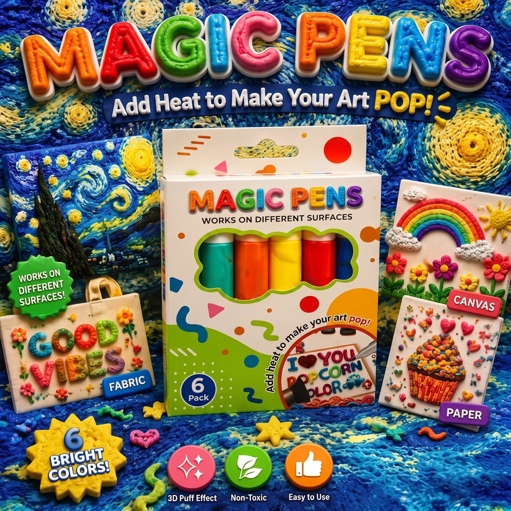 Magic Pen – Draw 3D with one stroke!DIY Bubble Magic Drawing Pens