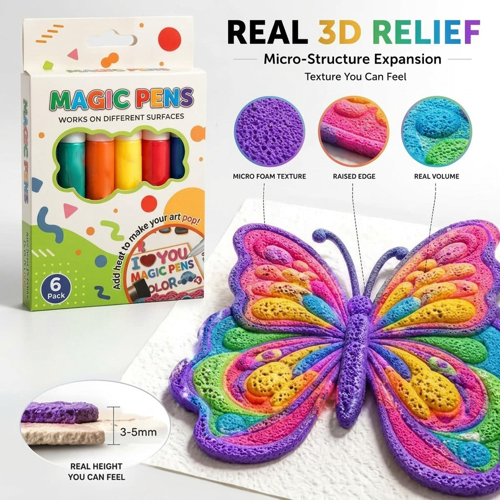 Magic Pen – Draw 3D with one stroke!DIY Bubble Magic Drawing Pens