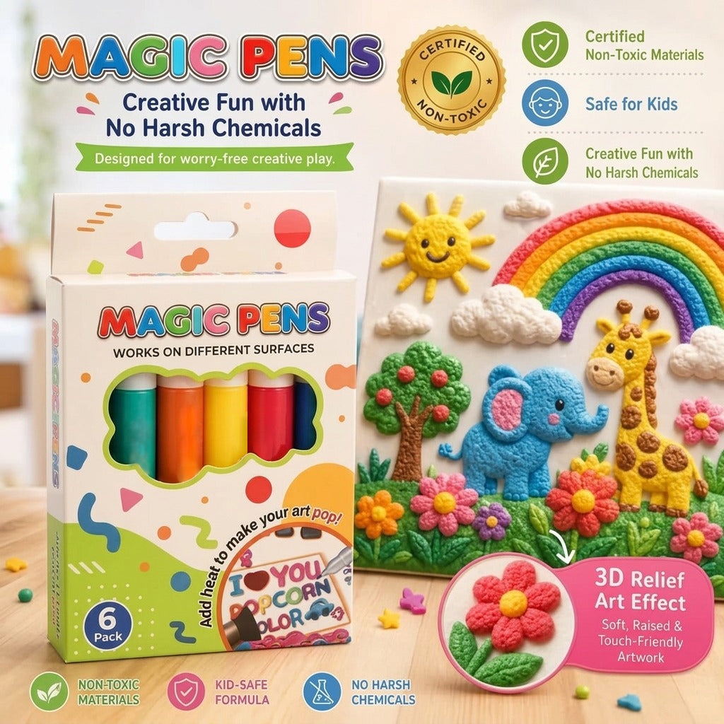 Magic Pen – Draw 3D with one stroke!DIY Bubble Magic Drawing Pens