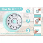 Magnetic Timer | Extra-Loud Alarm & Easy-to-Read Display | 60-Minute