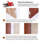Magnetic ultra-thin cabinet door stopper