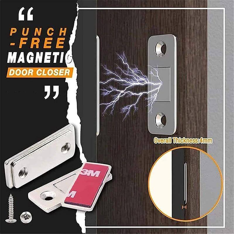 Magnetic ultra-thin cabinet door stopper