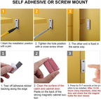 Magnetic ultra-thin cabinet door stopper