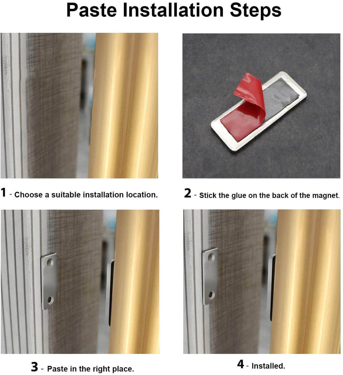 Magnetic ultra-thin cabinet door stopper