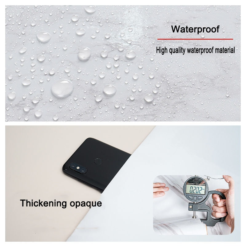 Marble effect self-adhesive waterproof wallpaper