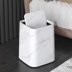Marble Trash Can | Elegant Swivel Lid | Boneroshop