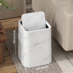 Marble Trash Can | Elegant Swivel Lid | Boneroshop