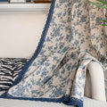Maribelle Floral Lace-Trimmed Curtain