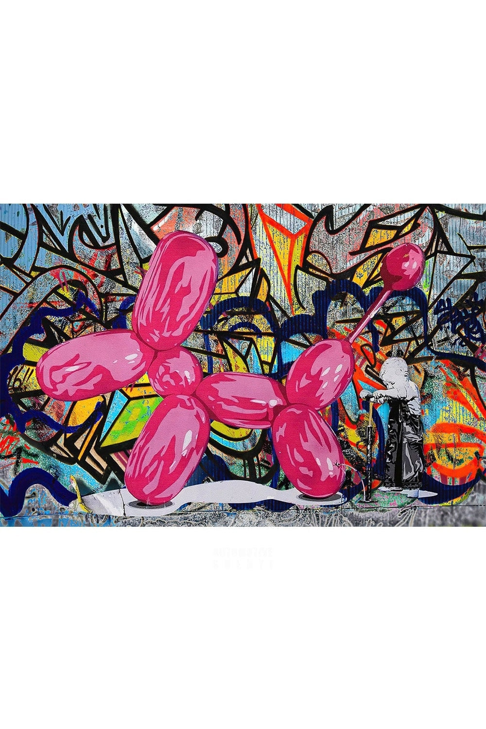 Matching Graffiti Balloon Poster