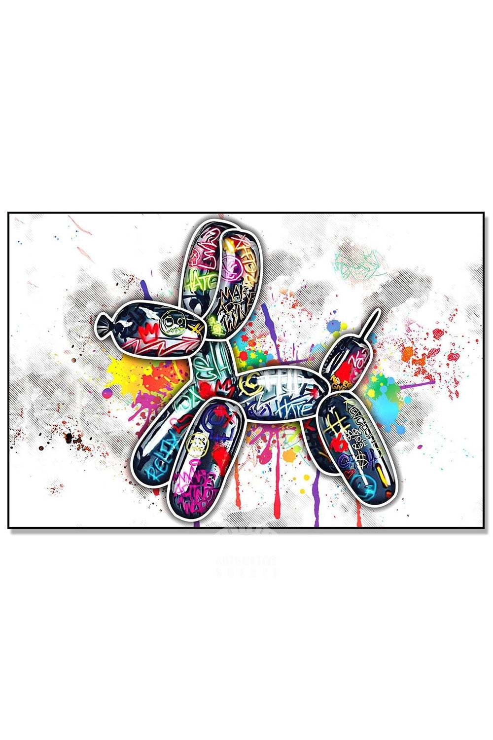 Matching Graffiti Balloon Poster
