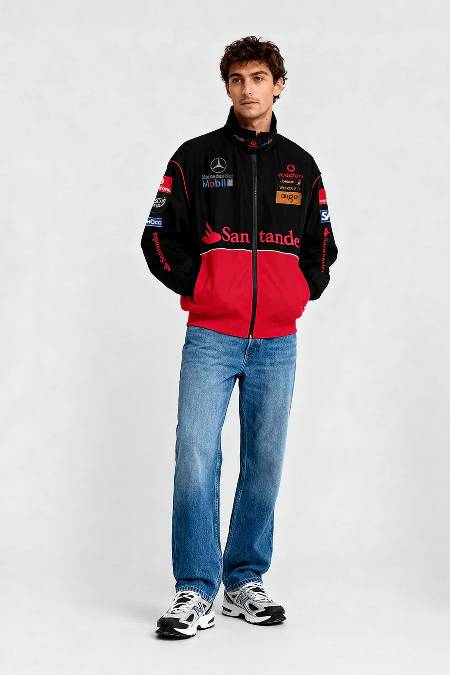 McLaren x Mercedes-Benz Vintage Racing Jacket – Red Edition – Unisex – Retro