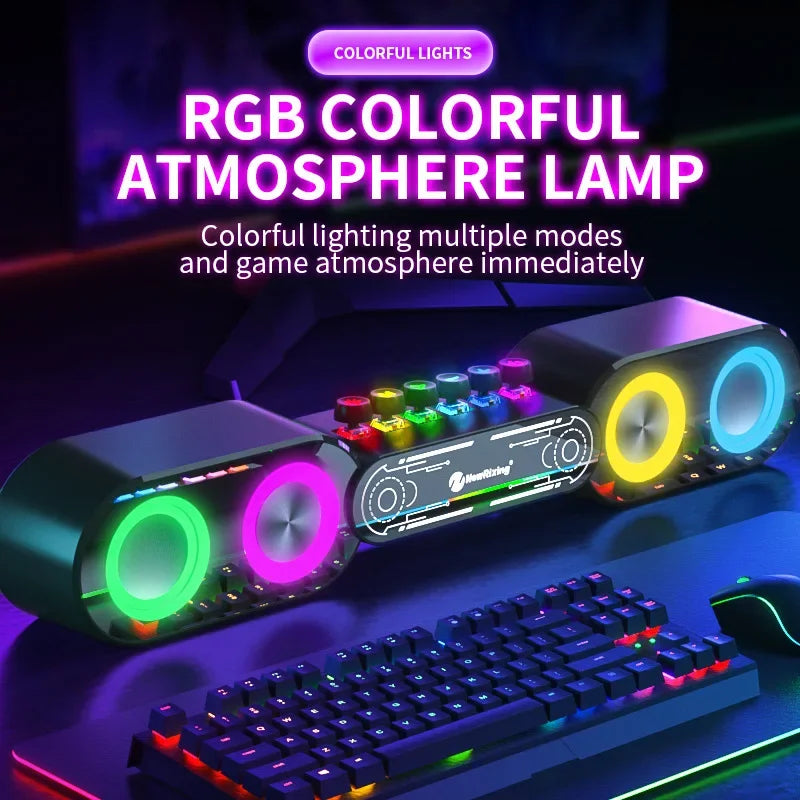 Mechanical Wireless RGB Speaker with Colourful Lighting