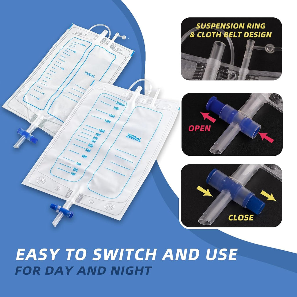 Boneroshop | Medical grade portable reusable urine drainage bag