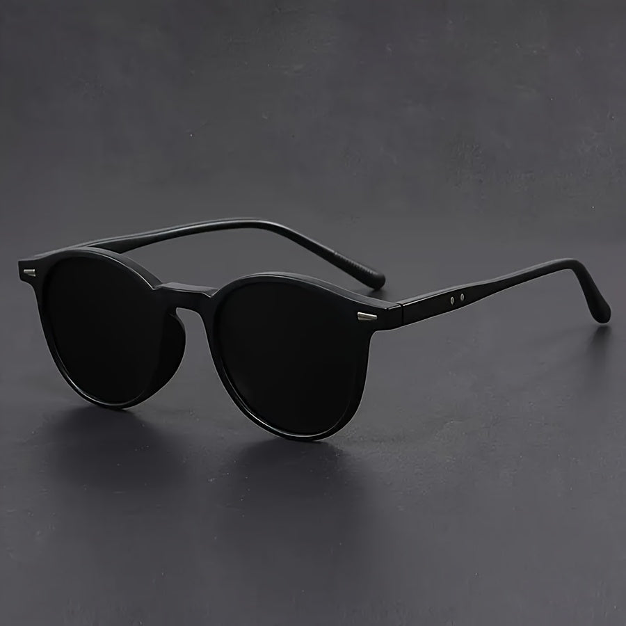 Boneroshop | Men's Sunglasses RetroView – Round Tortoiseshell Glasses with Light Frame