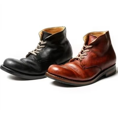 Men's Eco-Friendly Slip-On Boots, Synthetic Upper, Non-Slip Rubber Sole