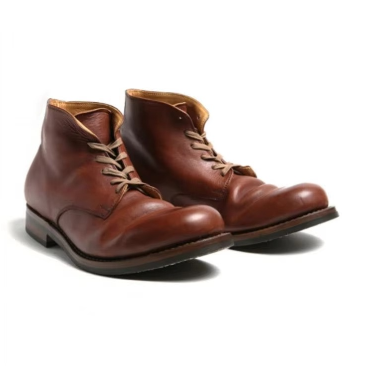 Men's Eco-Friendly Slip-On Boots, Synthetic Upper, Non-Slip Rubber Sole