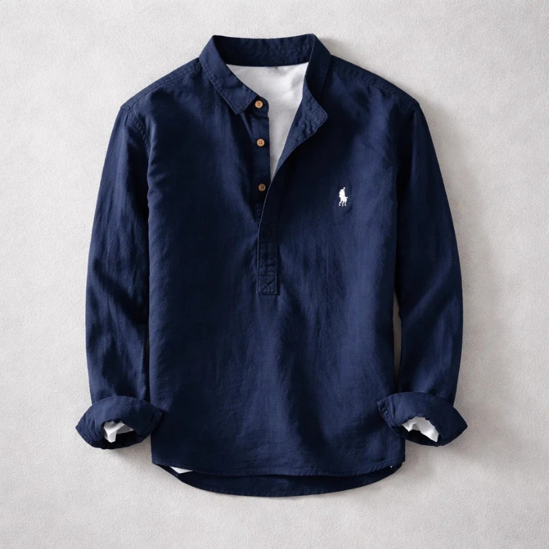 Men's Effortless Washed Shirt for Refined Comfort