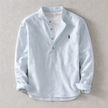 Men's Effortless Washed Shirt for Refined Comfort