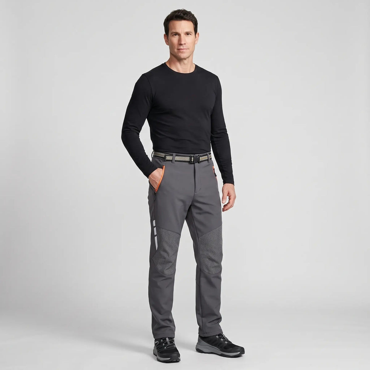Men's Fleece-Lined Water-Resistant Hiking Trousers