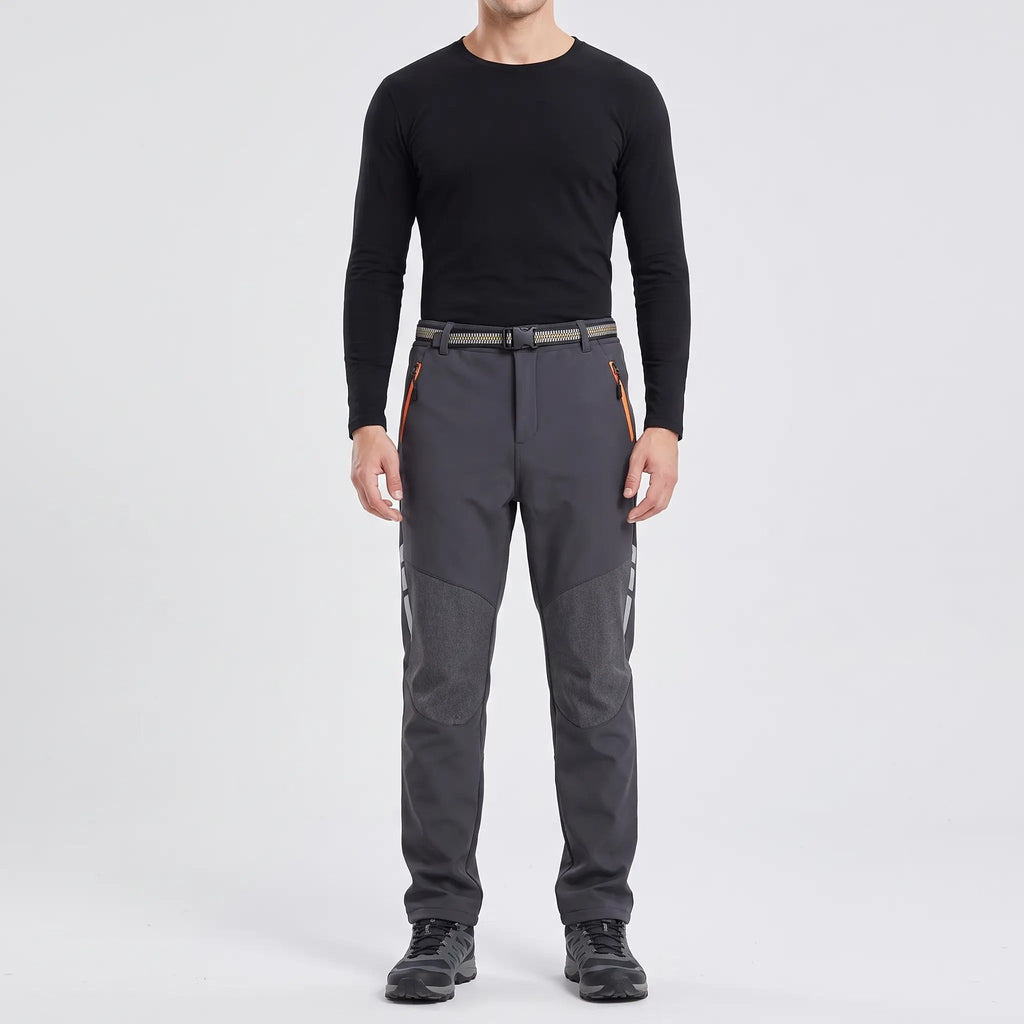 Men's Fleece-Lined Water-Resistant Hiking Trousers