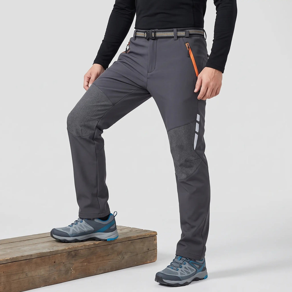 Men's Fleece-Lined Water-Resistant Hiking Trousers