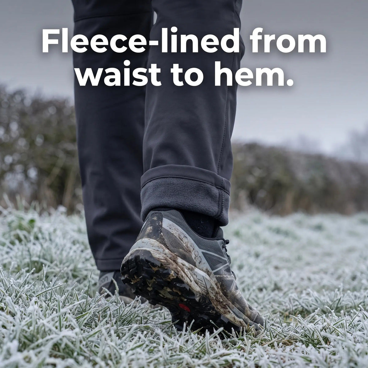 Men's Fleece-Lined Water-Resistant Hiking Trousers