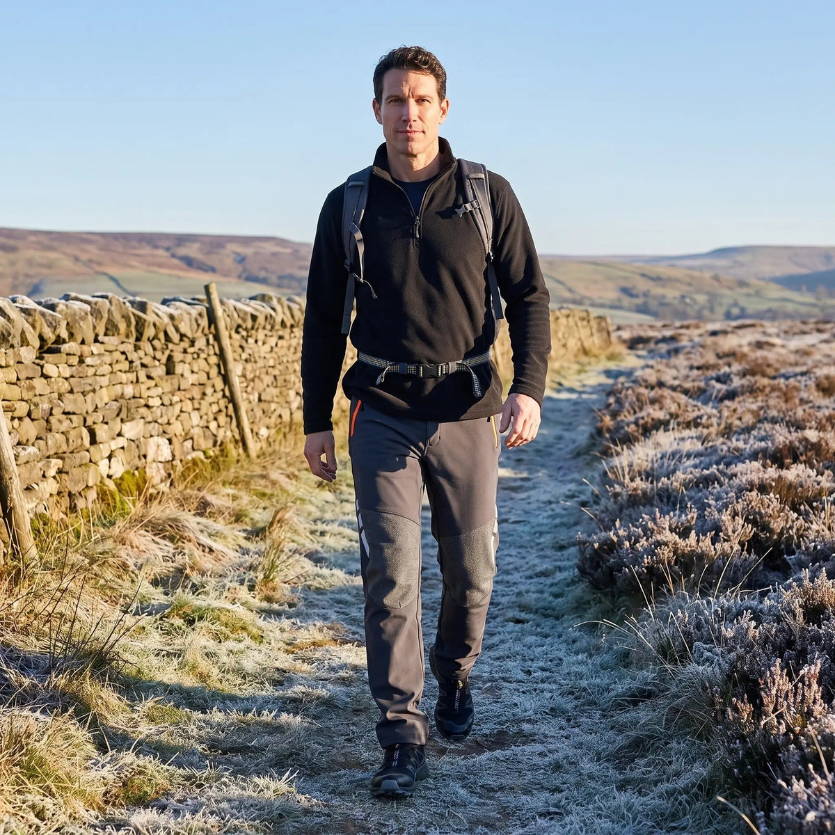 Men's Fleece-Lined Water-Resistant Hiking Trousers