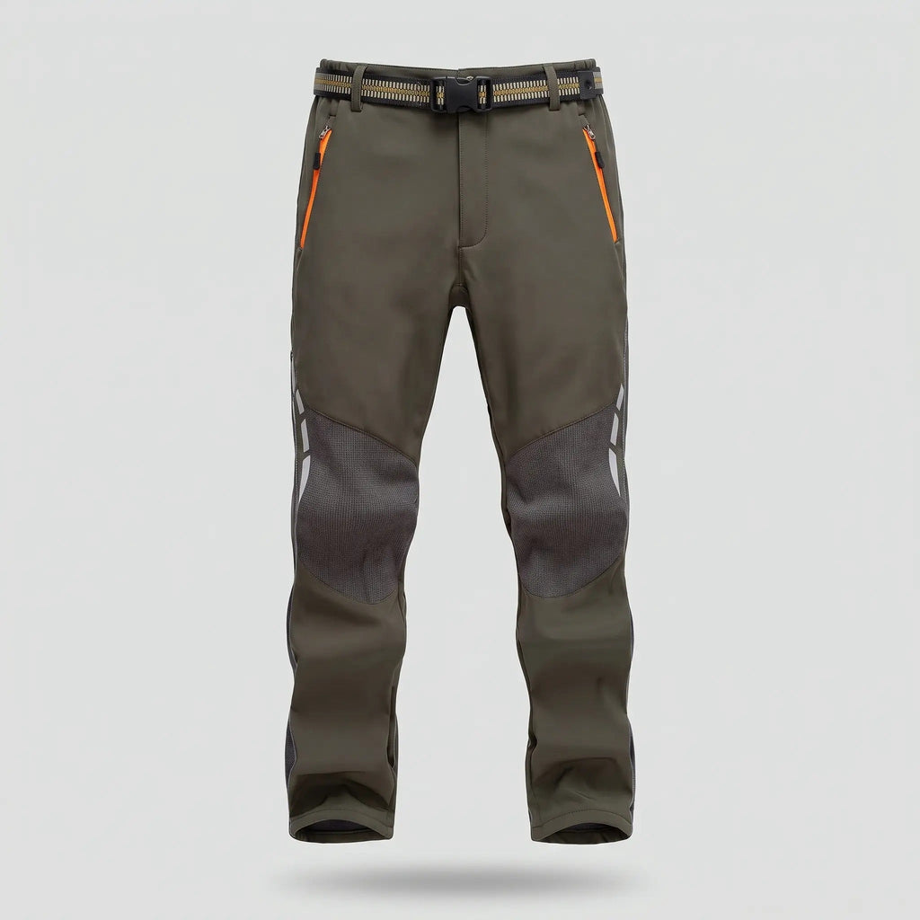 Men's Fleece-Lined Water-Resistant Hiking Trousers
