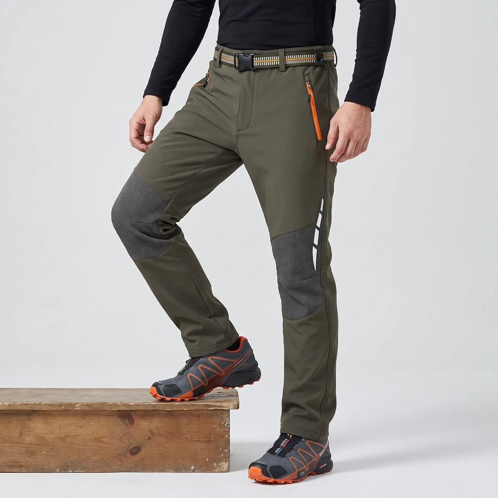 Men's Fleece-Lined Water-Resistant Hiking Trousers