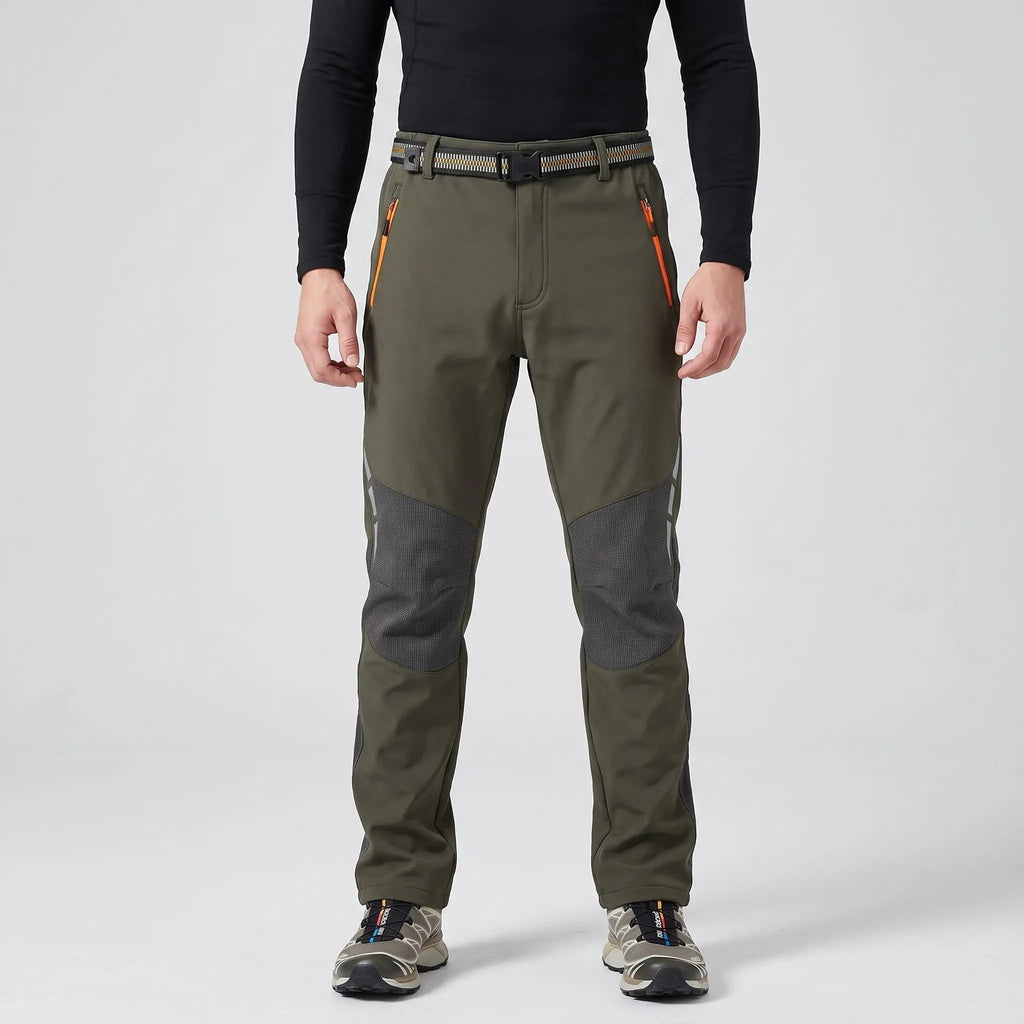 Men's Fleece-Lined Water-Resistant Hiking Trousers