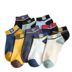 Men's Low-Cut Ankle Socks, Breathable Cotton Blend, Moisture-Wicking