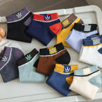 Men's Low-Cut Ankle Socks, Breathable Cotton Blend, Moisture-Wicking
