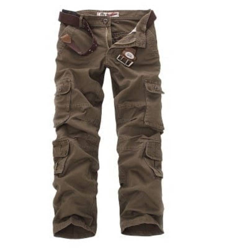 Men's outdoor cargo trousers with various pockets – sturdy construction