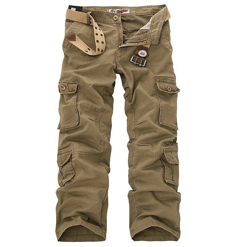 Men's outdoor cargo trousers with various pockets – sturdy construction