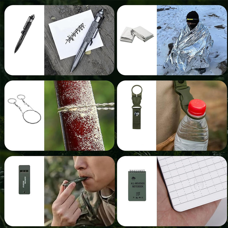 Men's Outdoor Survival Gear Advent Calendar 24 Day Camping Tool Gift