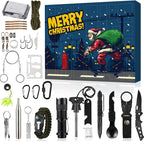 Men's Outdoor Survival Gear Advent Calendar 24 Day Camping Tool Gift
