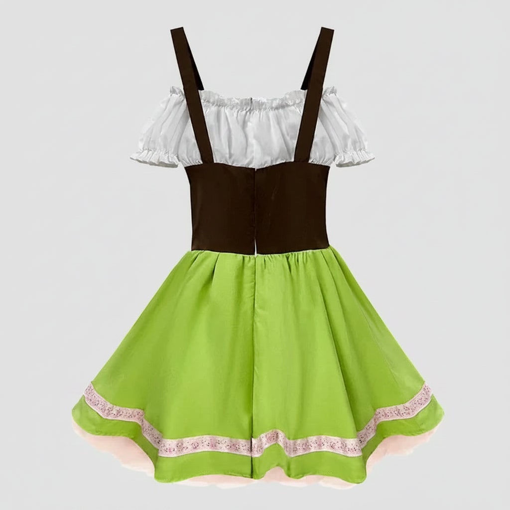 Men's Traditional Bavarian Festival Costume with Shorts and Blouse