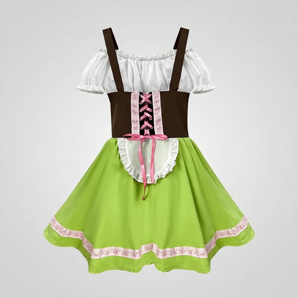 Men's Traditional Bavarian Festival Costume with Shorts and Blouse