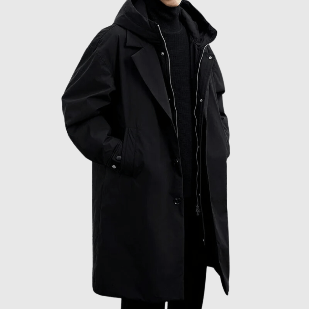 Boneroshop | Men's Waterproof Trench Coat with Hood
