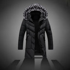 Men's Winter Jacket Lined Hooded Cold Weather Coat