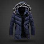 Men's Winter Jacket Lined Hooded Cold Weather Coat