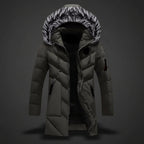 Men's Winter Jacket Lined Hooded Cold Weather Coat